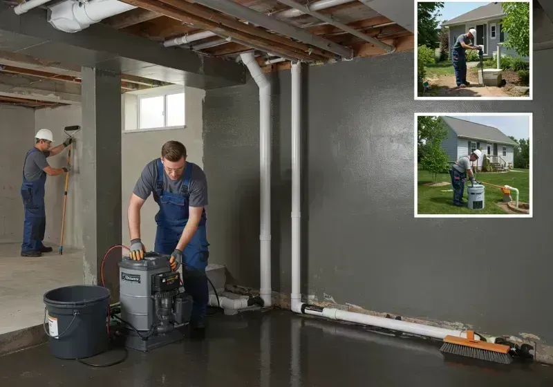 Basement Waterproofing and Flood Prevention process in Louisville, IL